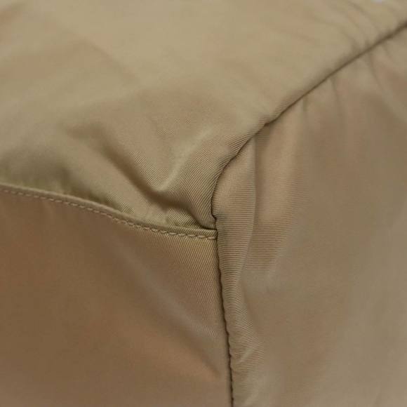 PRADA Hand Bag Nylon Beige Auth 103771 - Picture 14 of 16